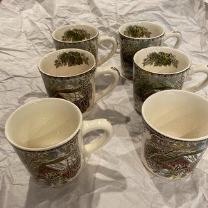 Johnson Brothers Friendly Village Coffee Mugs - Set of 6